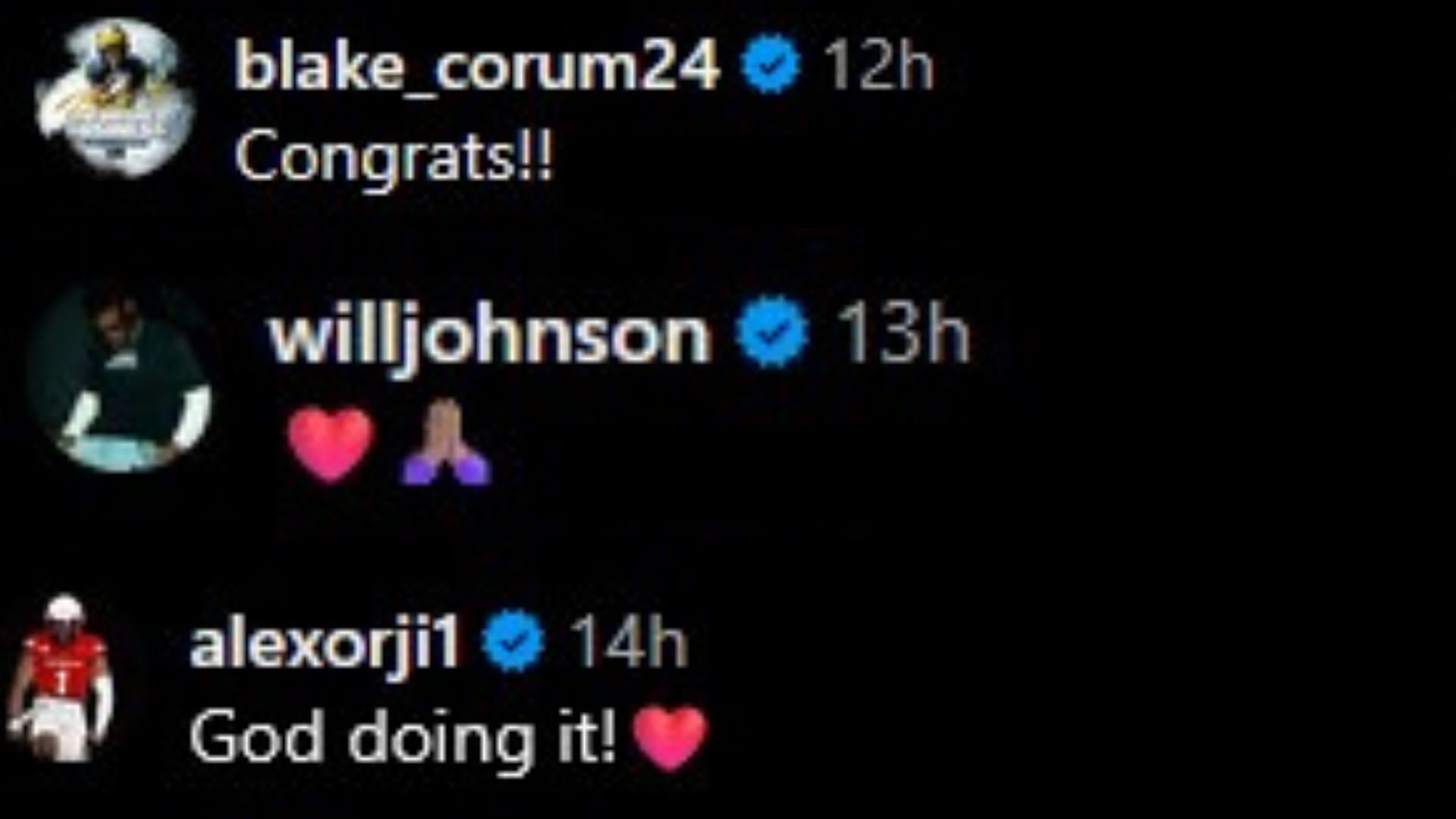 Images via the comments of the Instagram post.